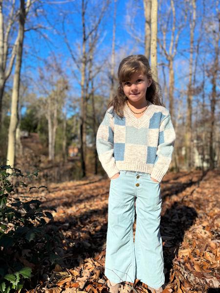 Izzy Pants in Frost Blue