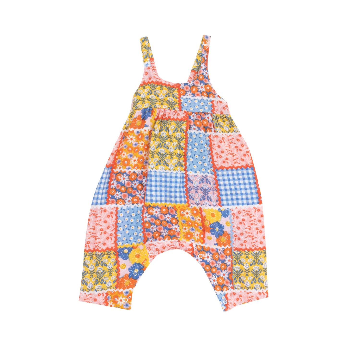 Tie Back Romper - Ric Rac Patchwork
