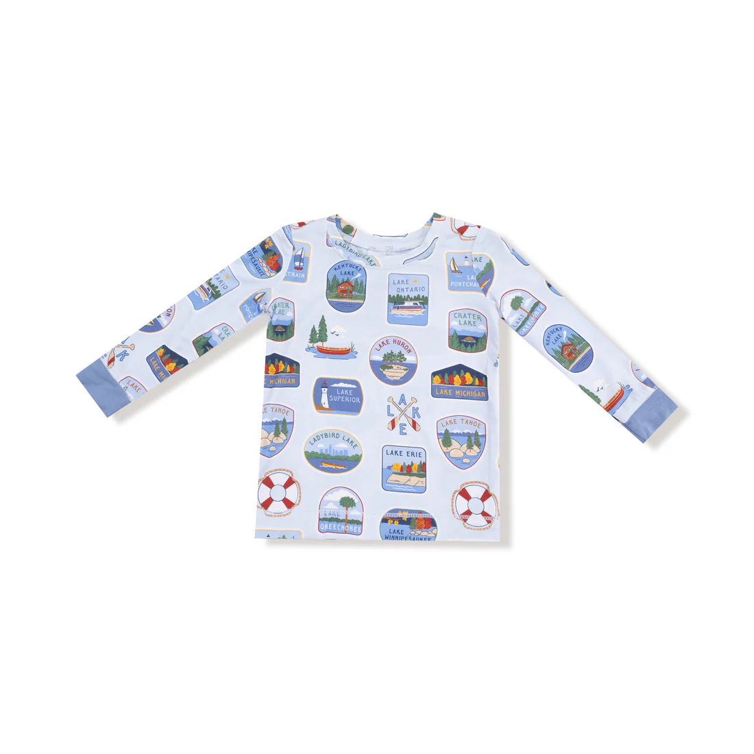 Lake Stickers- Long Sleeve Loungewear Set
