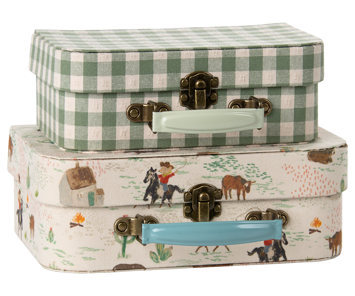 Maileg Two-Piece Suitcase Set- Pony