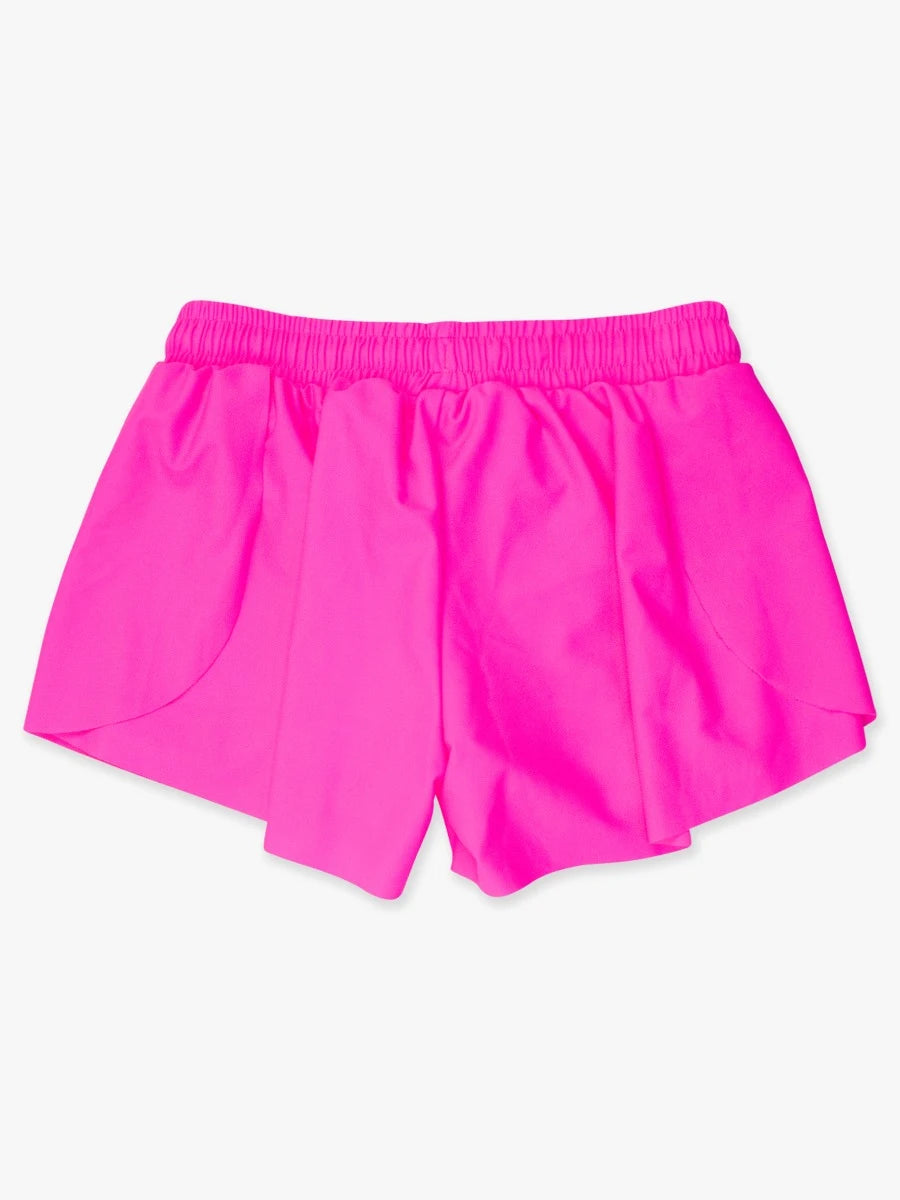 Neon Magenta Active Butterfly Shorts