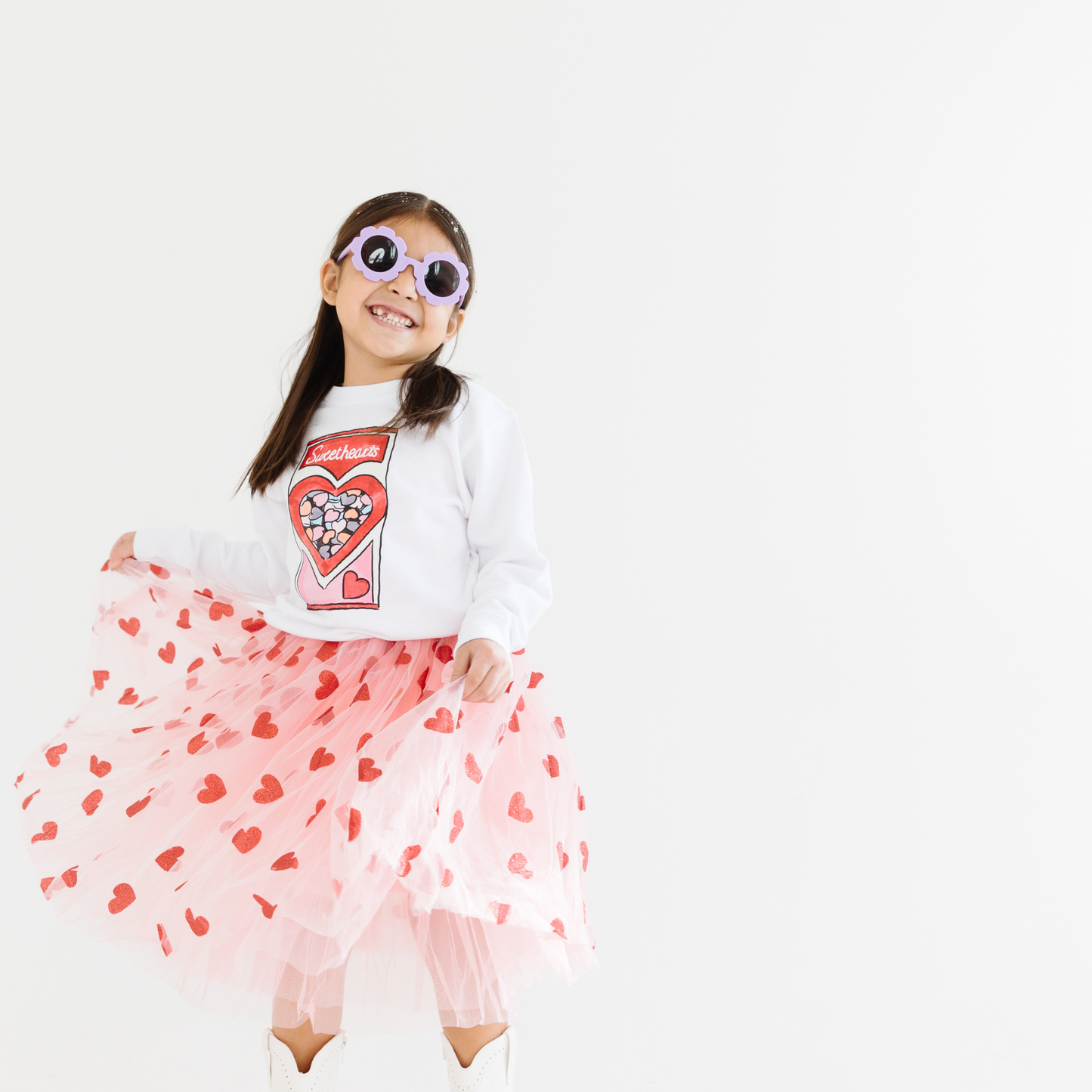 Conversation Hearts Valentines Day Kids sweatshirt