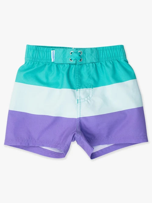 Marine Color Block Swim Trunks