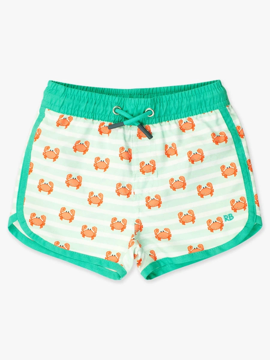 Crabby Cove Dolphin Hem Swim Trunks