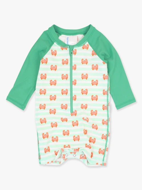 Crabby Cove Long Sleeve One Piece Rash Guard