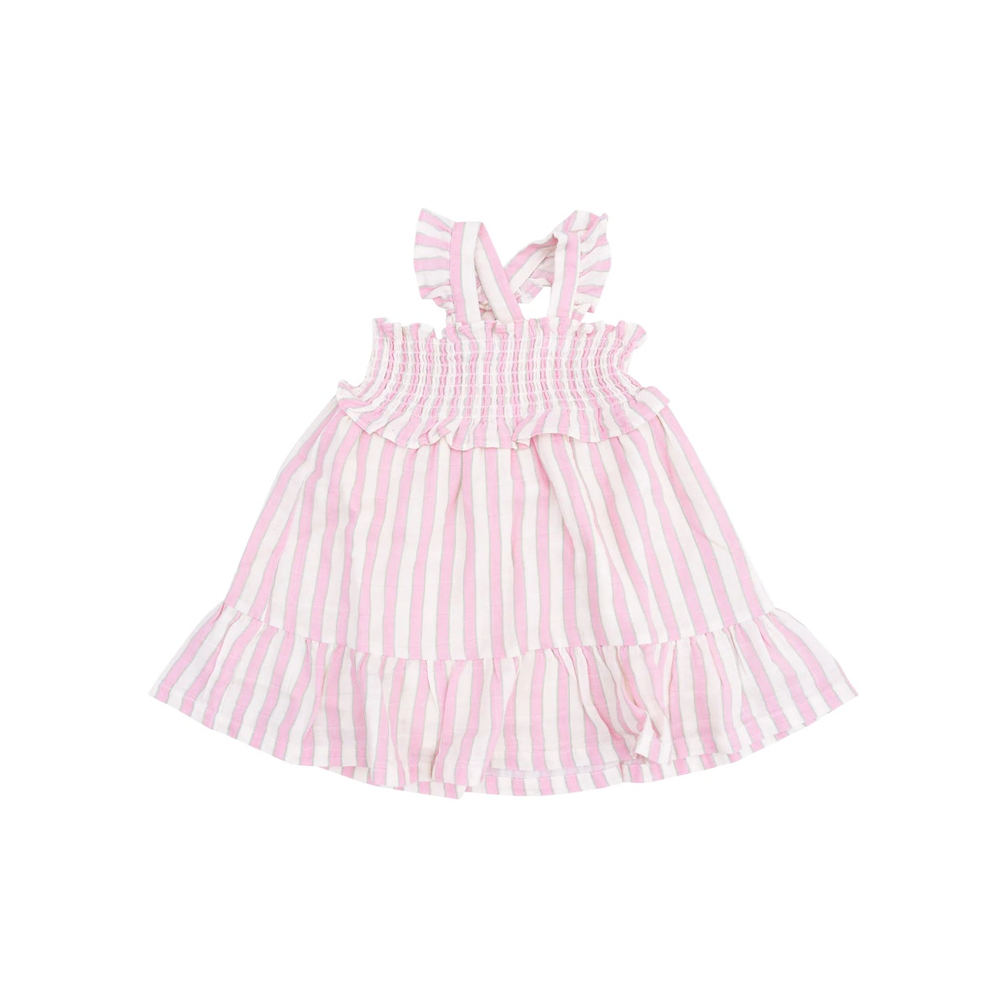 Smocked Ruffle Sundress- Candy Stripe