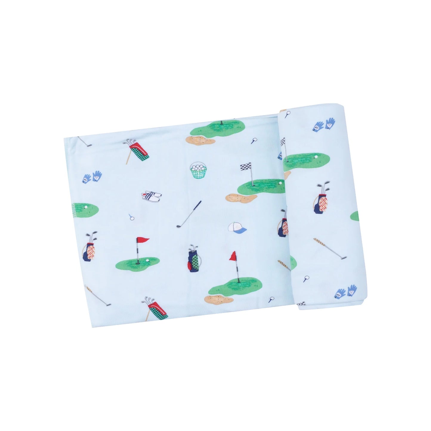 Swaddle Blanket - Golf Things Blue - 45X45