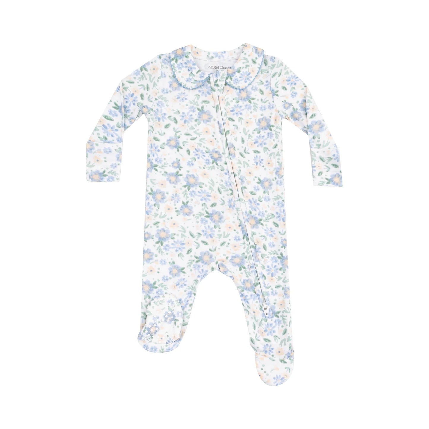 Peter Pan 2 Way Zipper Footie - Baby Veronical Floral