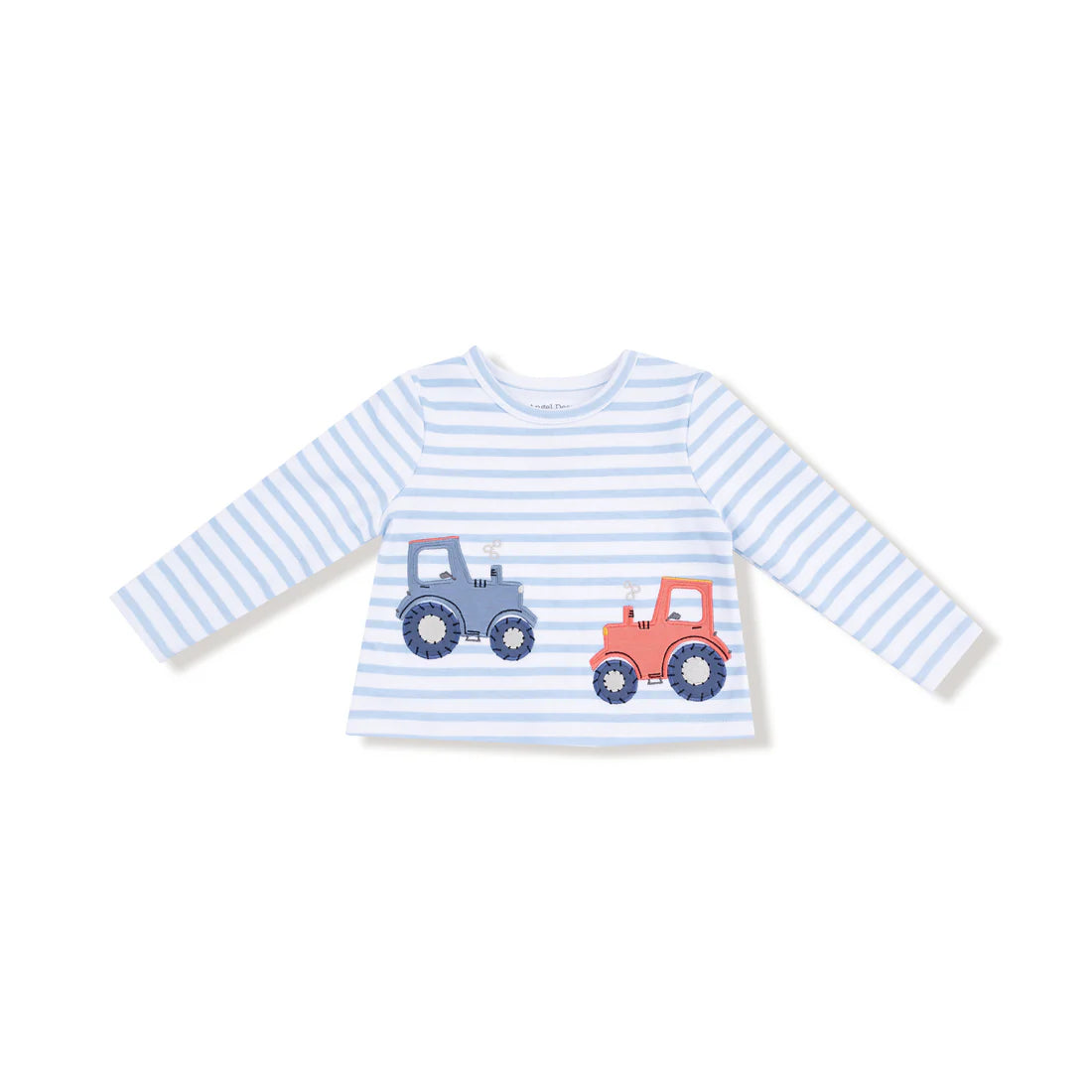 Mini Tractors- Long Sleeve Applique Shirt