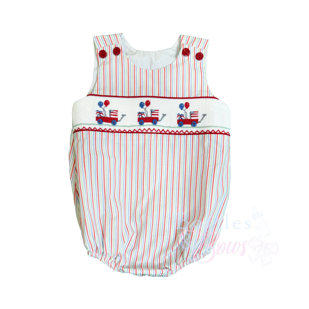 Patriotic Smocked Bubble