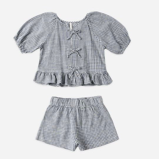 Juniper Set || Marine Gingham