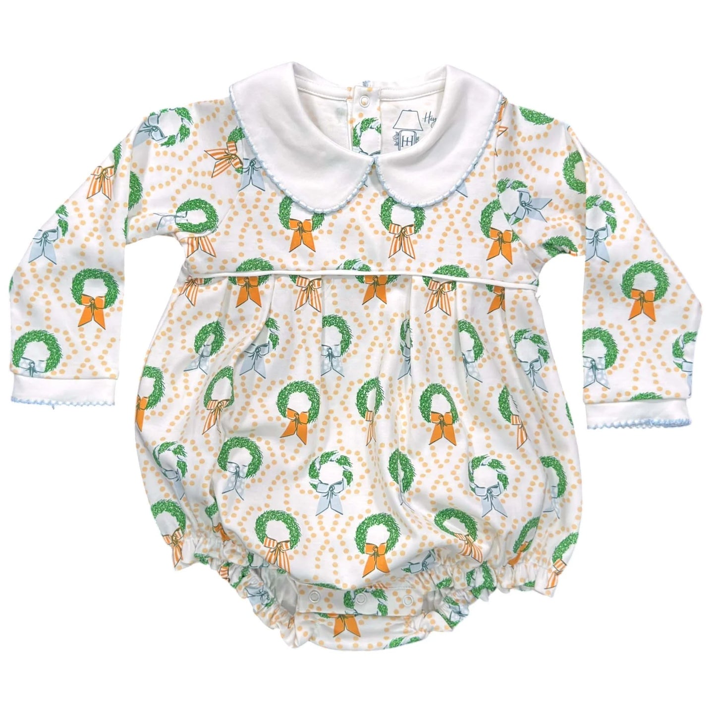 Bows & Box Wreaths Unisex LS Romper