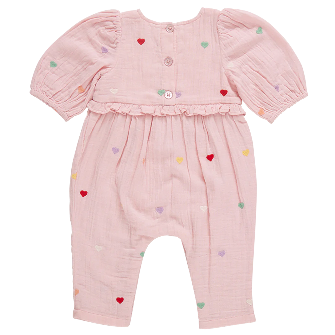Baby Girls Brooke Jumper - Candy Heart Embroidery