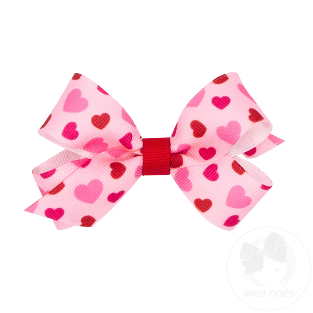 MINI GG VALENTINE PRINT BOW
