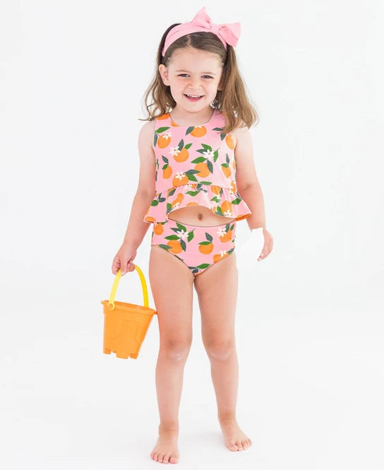 Orange You The Sweetest Reversible Peplum Tankini