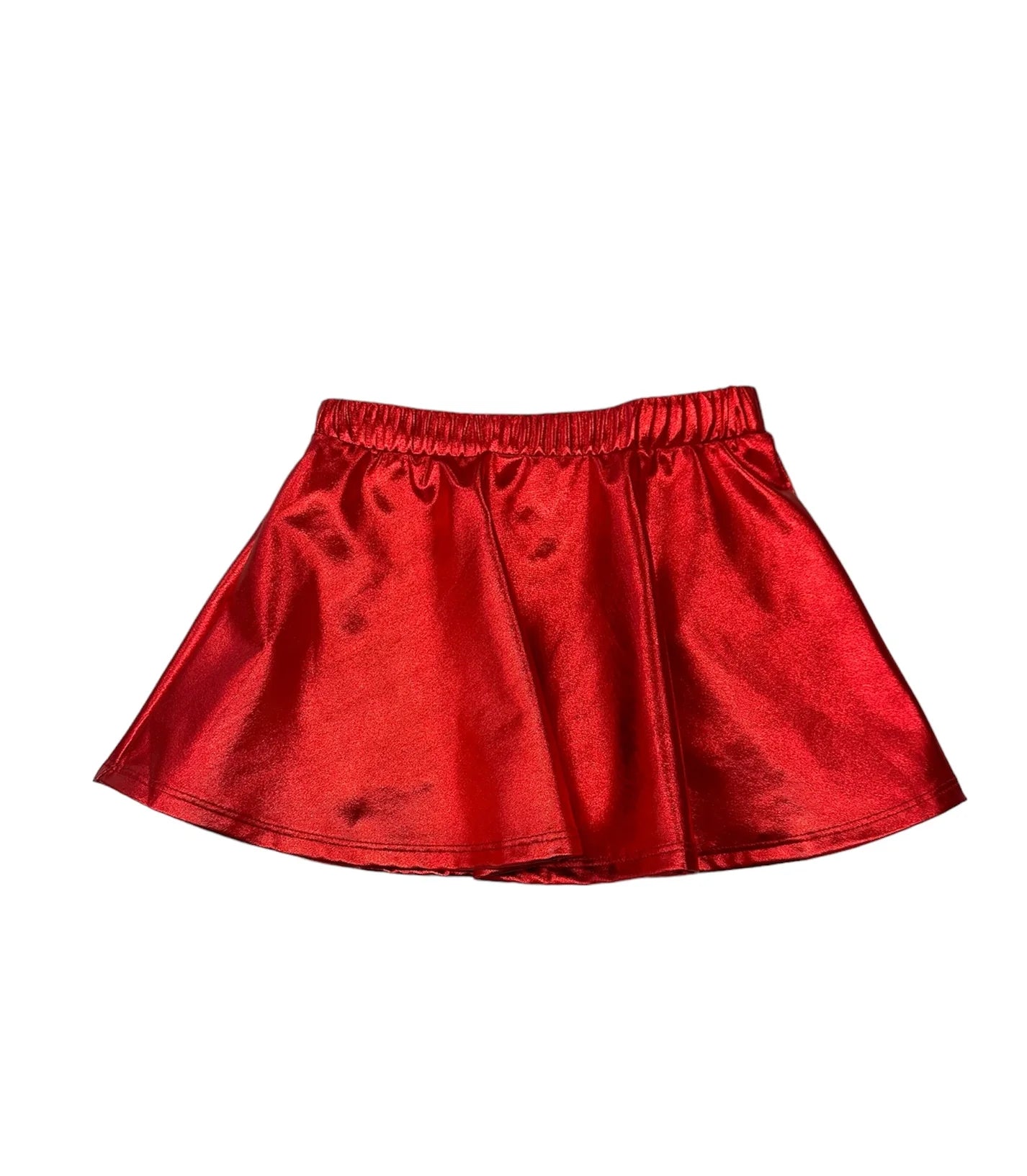 Zoe Metallic Red Skirt