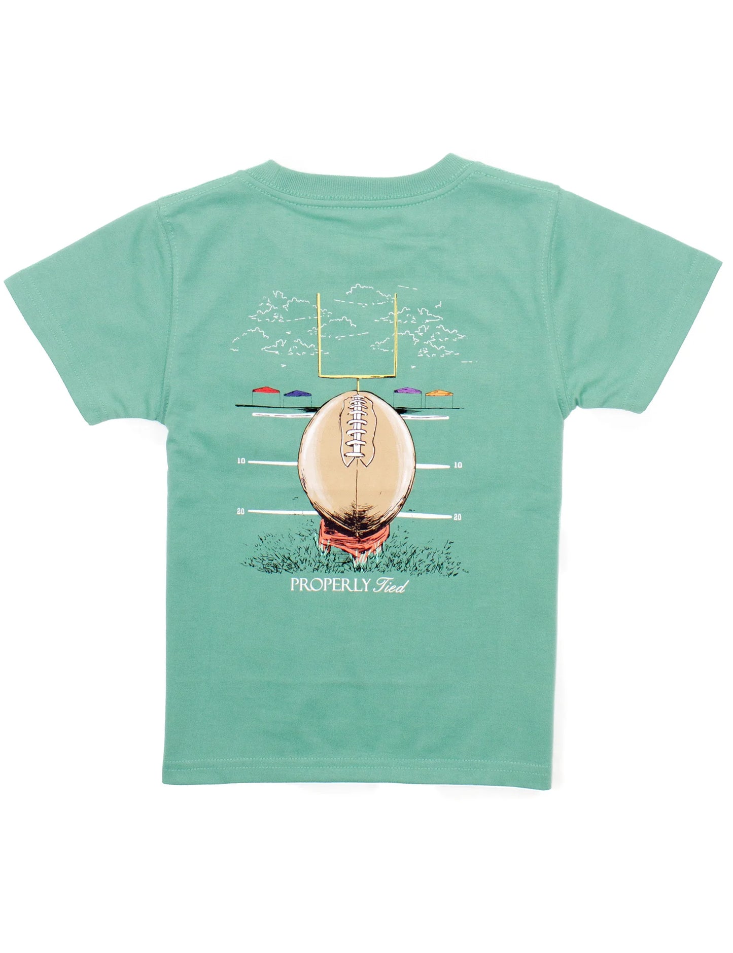 Boys Field Goal Short Sleeve-Ivy