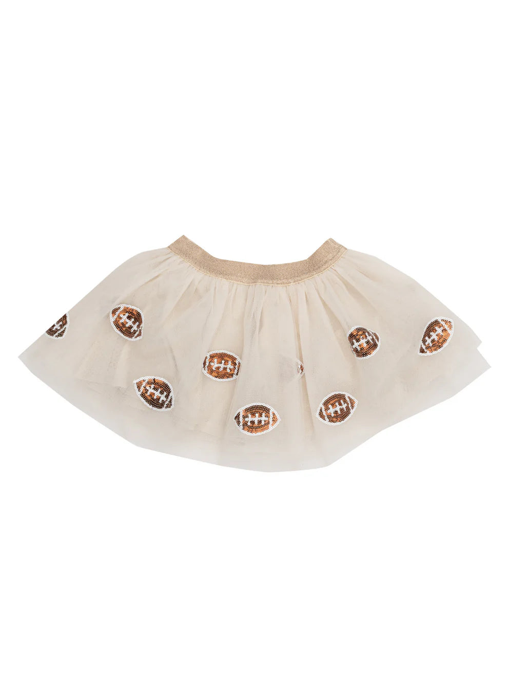 Football Tutu Skirt- Oatmeal