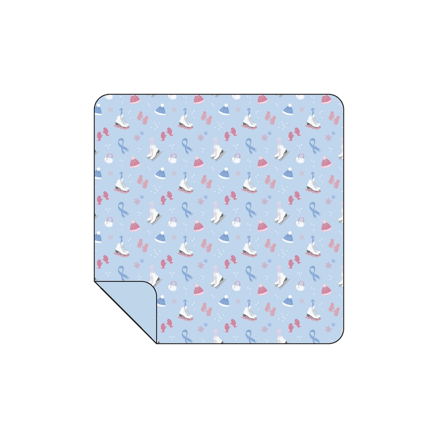 Ice Skating - Swaddle Blanket