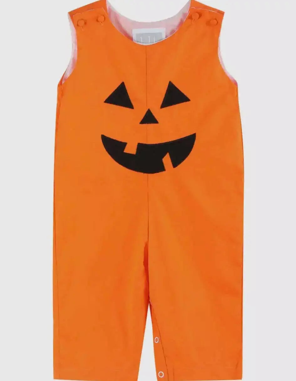 Jack-O-Lantern Pumpkin Halloween Overalls