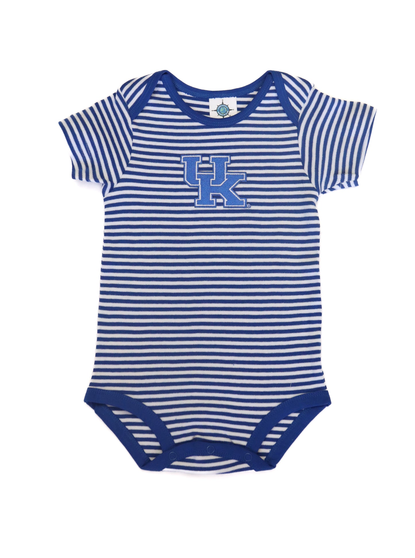 Kentucky Striped Onesie- Blue/White