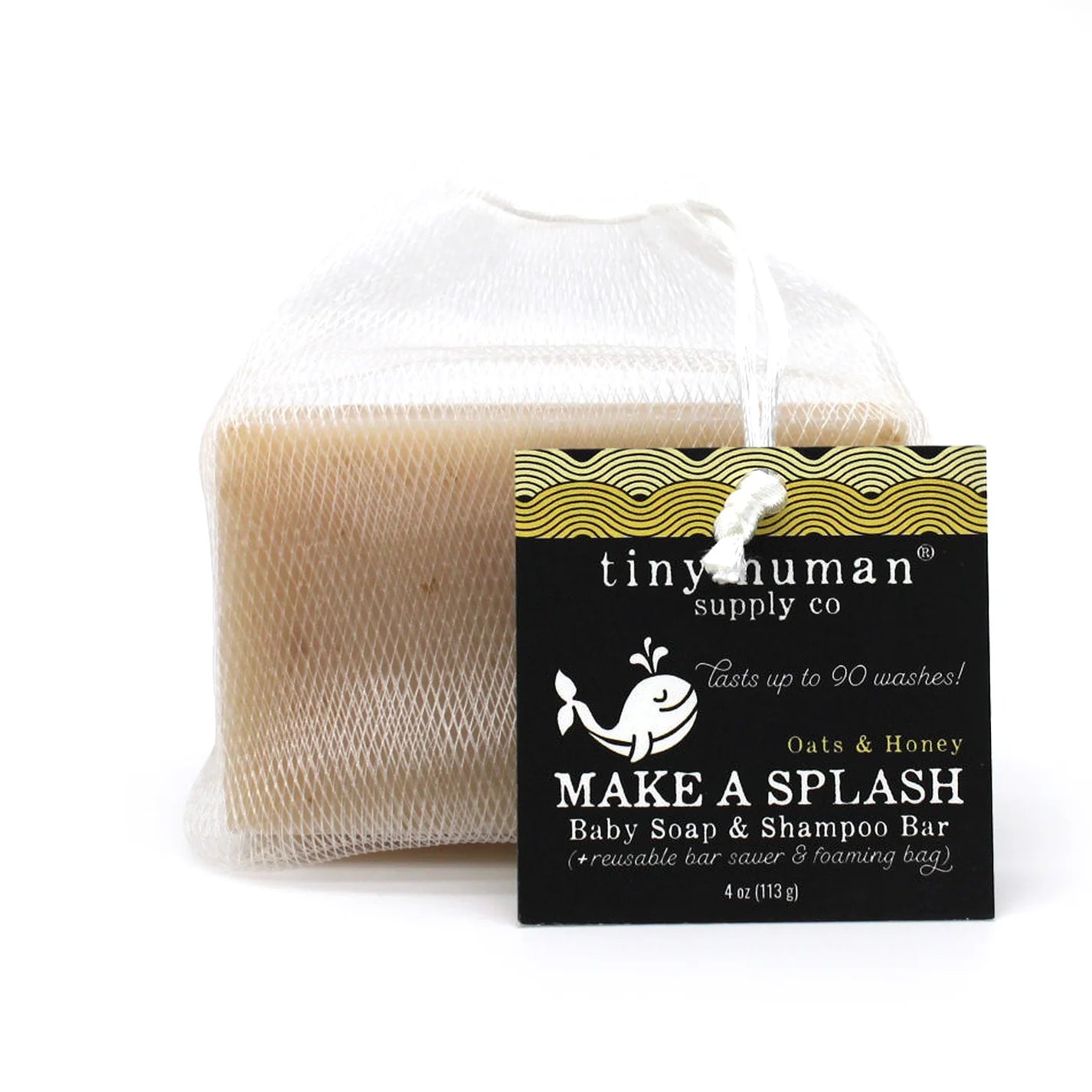 MAKE A SPLASH™ Baby Soap & Shampoo Bar- Oats & Honey