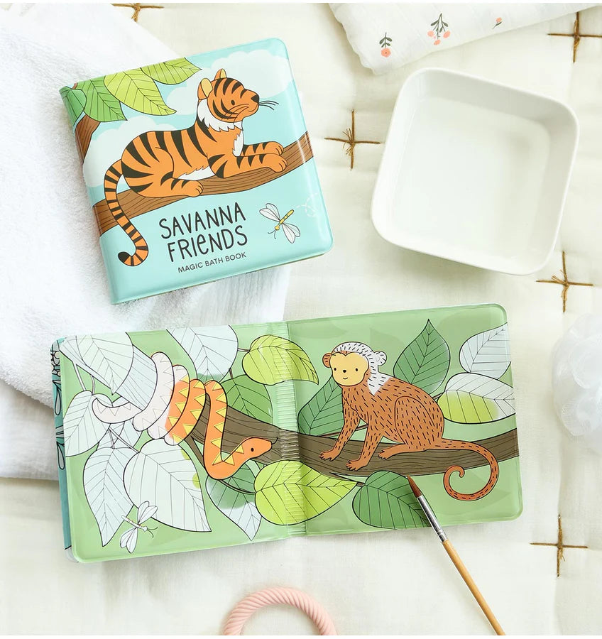 Magic bath book: Savanna friends