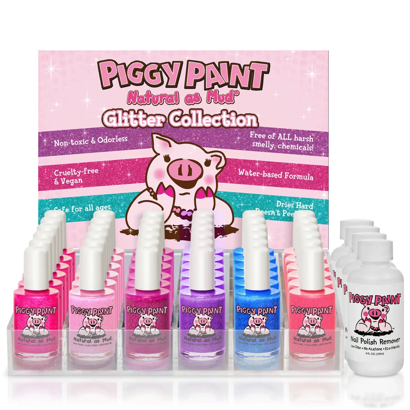 Piggy Paint Glitter Collection- Tickled Pink