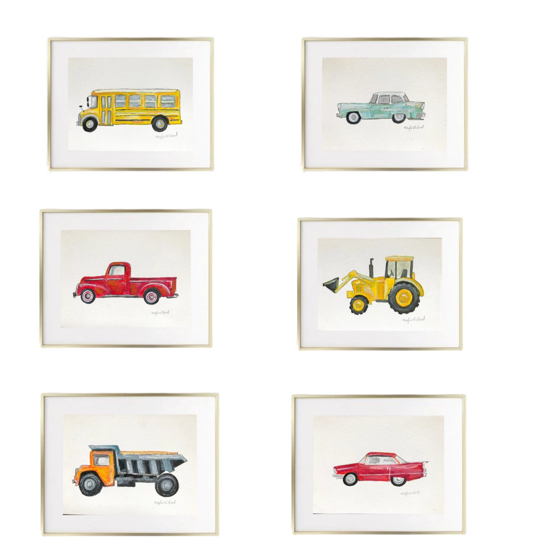 "Nursery Cars" (Print)- 11 x 14