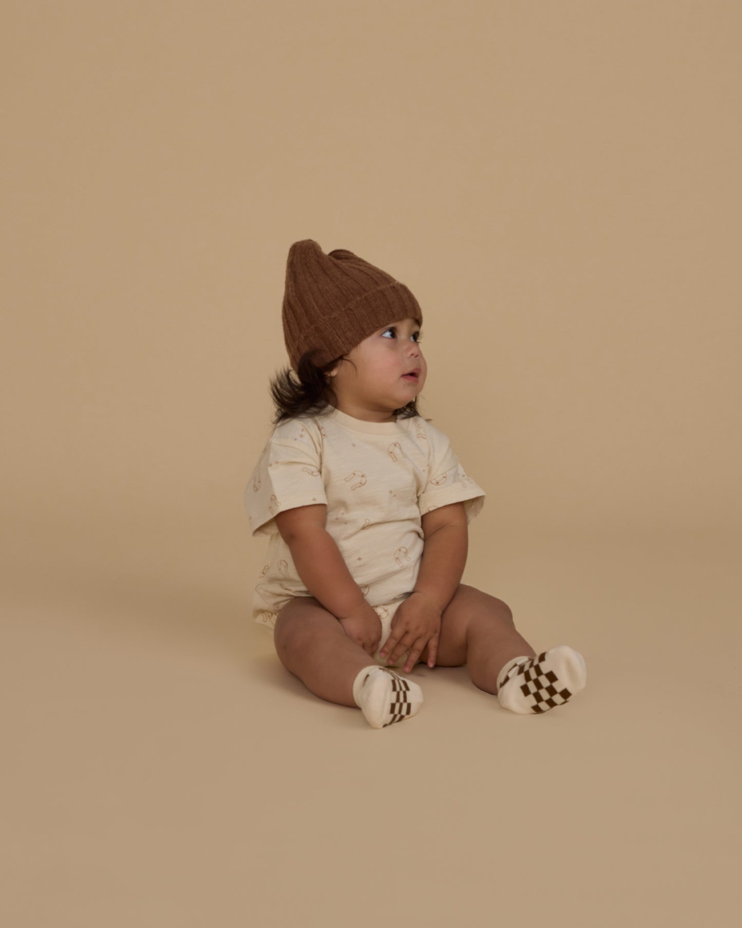 Relaxed Bubble Romper- Horseshoes
