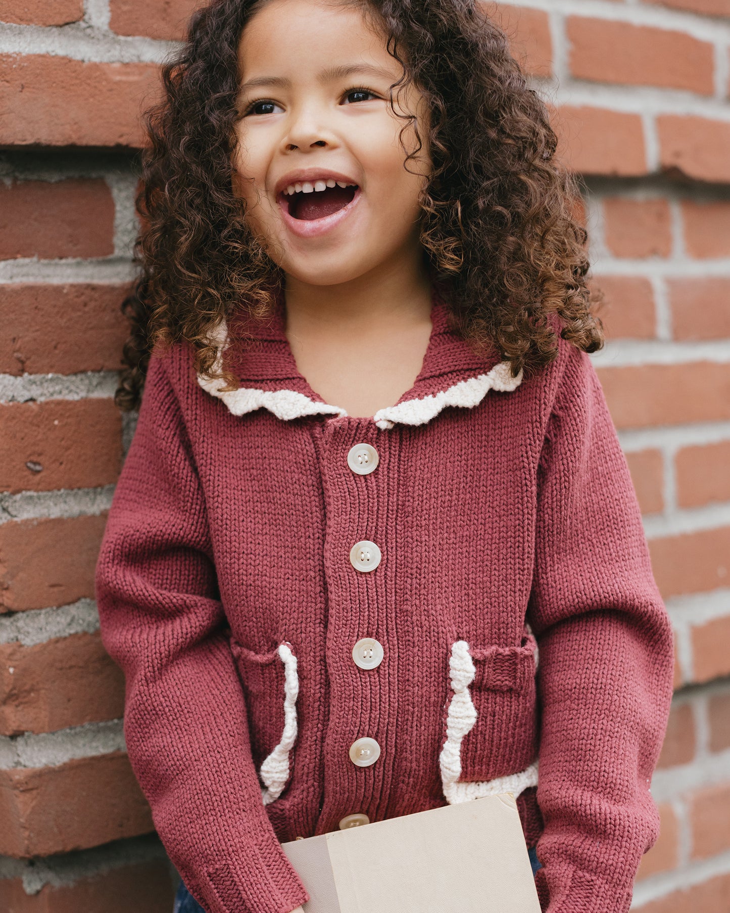 Collared Cardigan || Burgundy