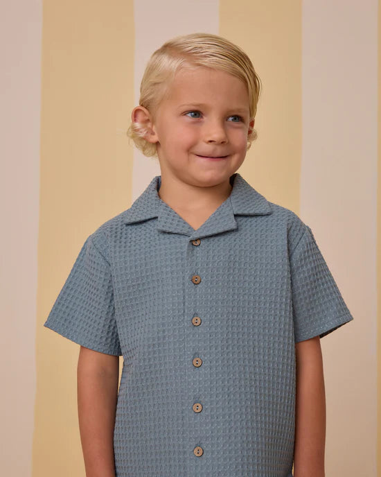 Lapel Collared Shirt || Ocean