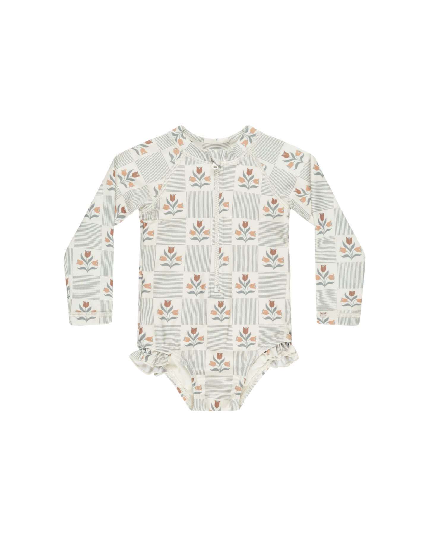 Rashguard One-Piece || Garden Grid