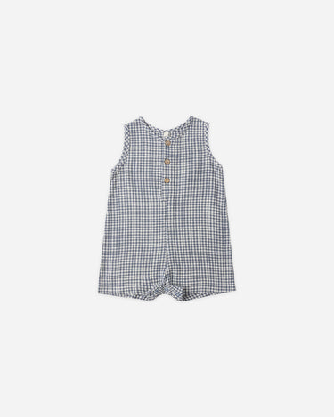 Marine Gingham || Maverick Romper