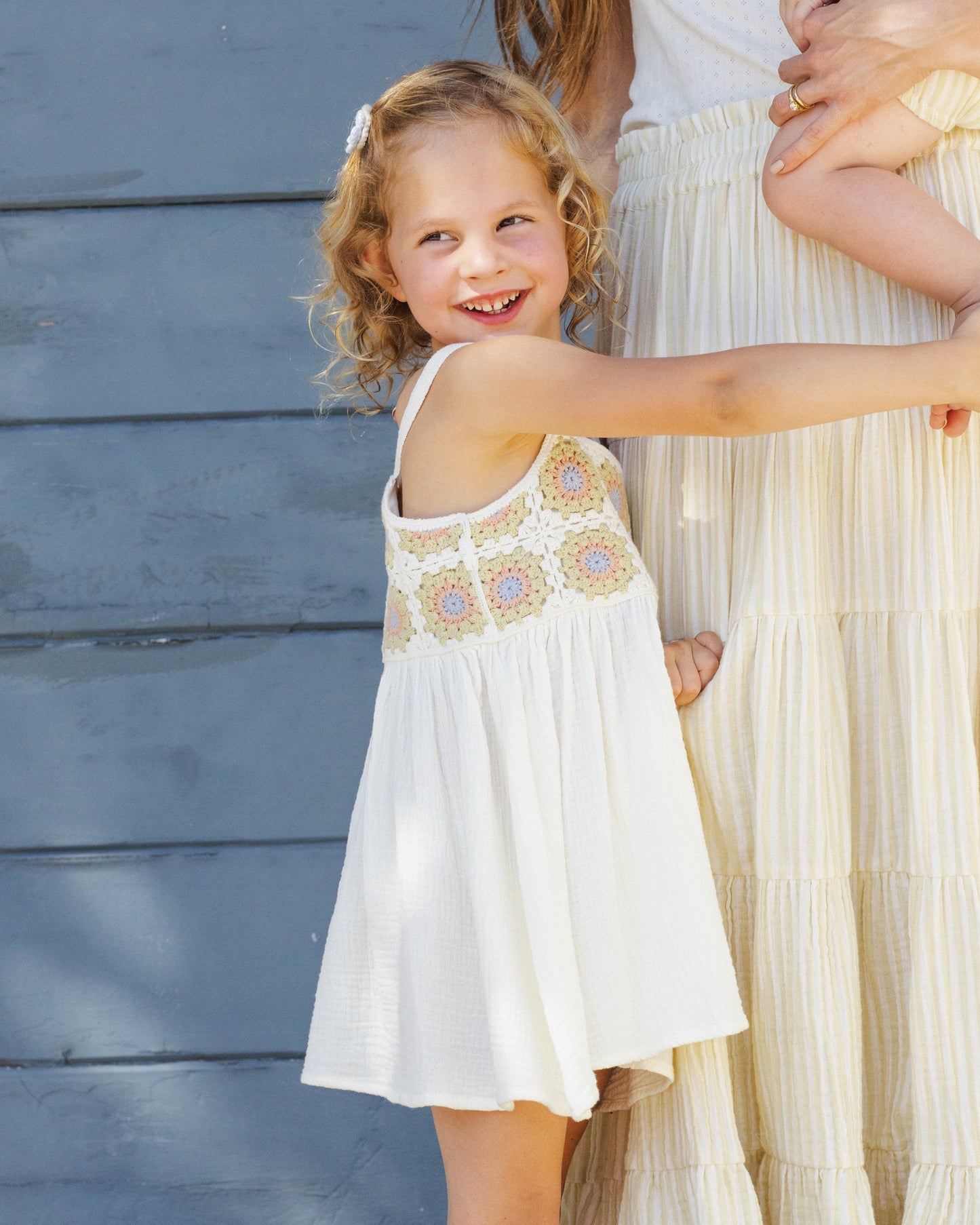 Crochet Sundress || Citron Daisy Check by Rylee + Cru