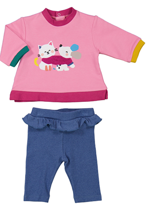 Bubblegum Legging Set- Cat & Mouse