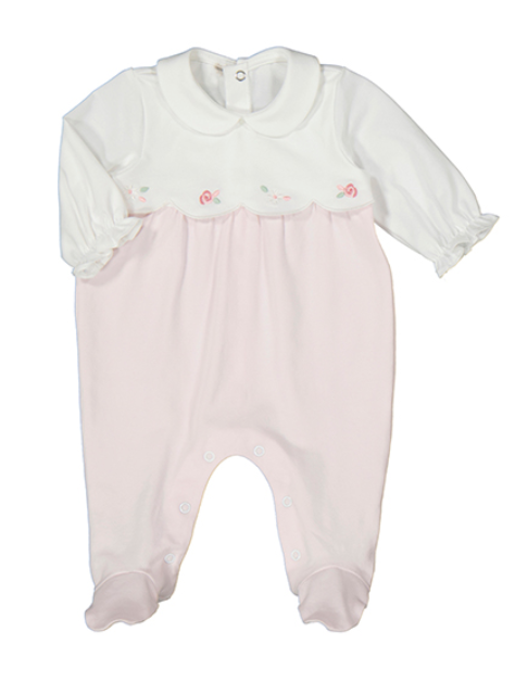 Pink Floral Long Onesie