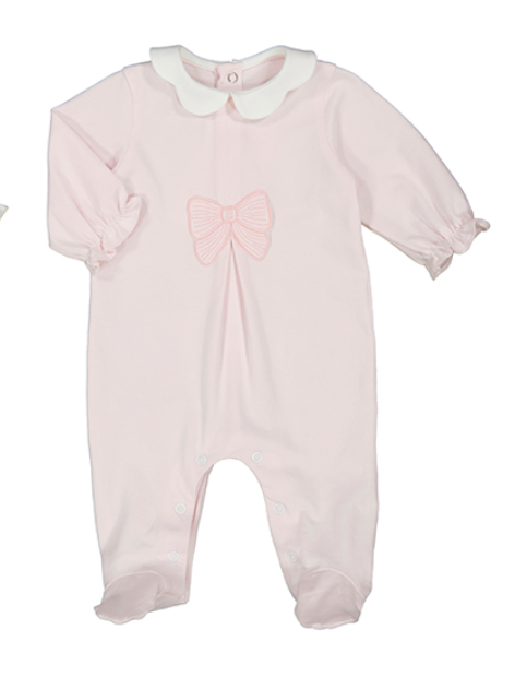 Pink Bow Long Onesie