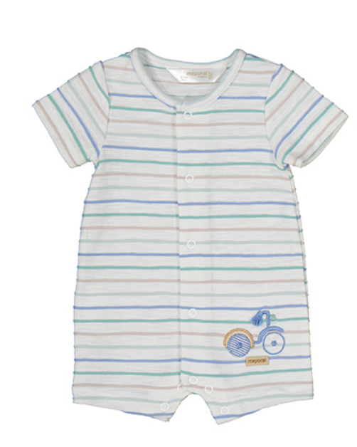 Striped Bike Romper