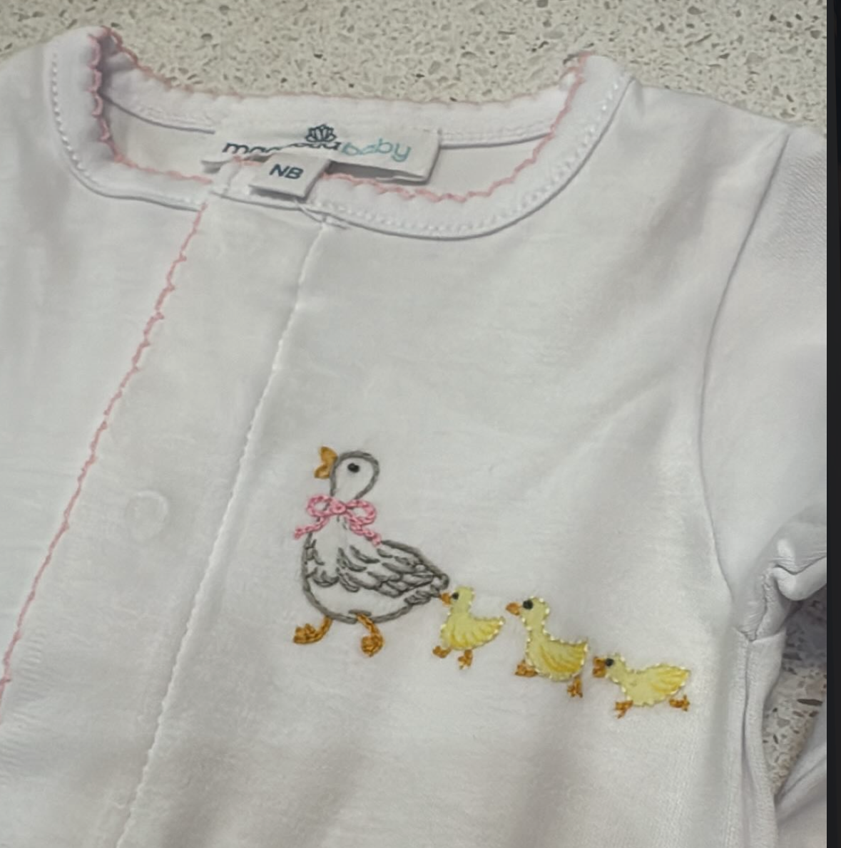 Cuddle and Quack Pink Footie