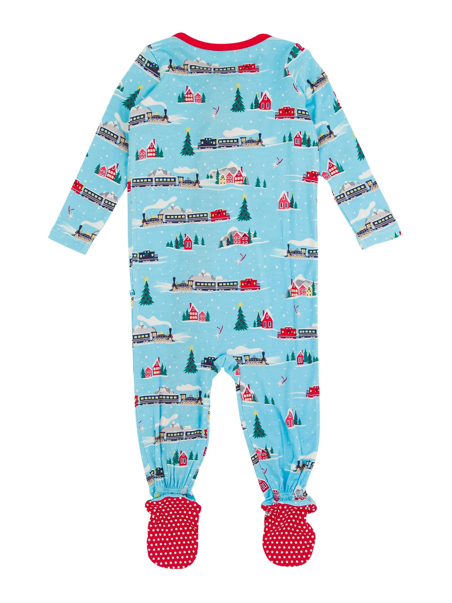Baby Boys Winter Express Bamboo Viscose Footed One Piece Pajama