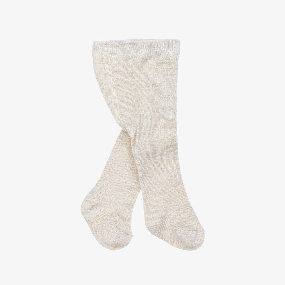 Baby Girl Tights-Champagne Sparkle