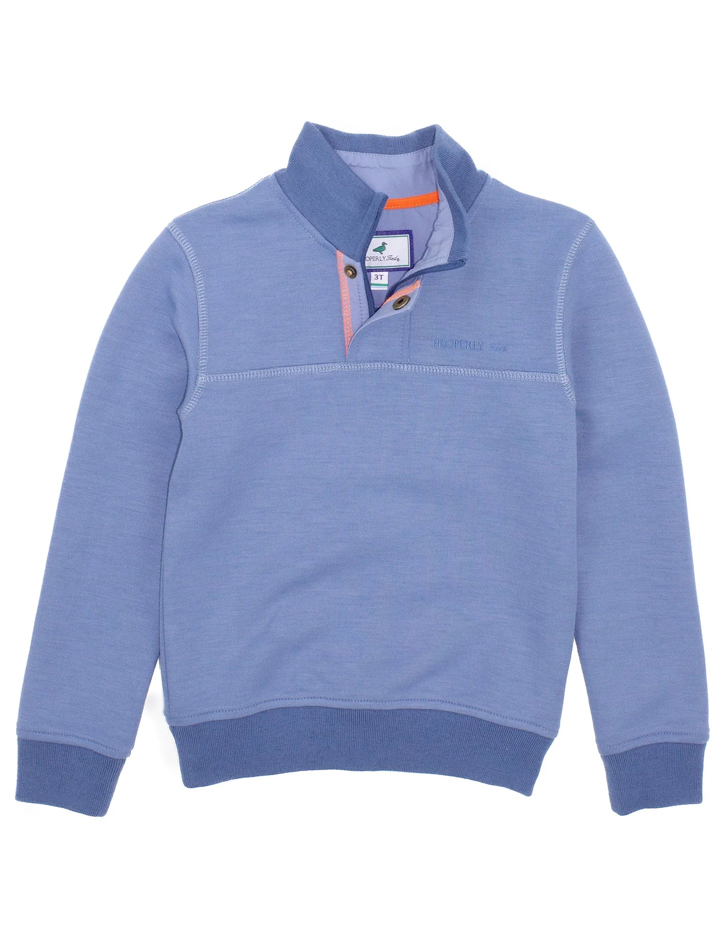 Boys Kennedy Pullover-Stone Blue