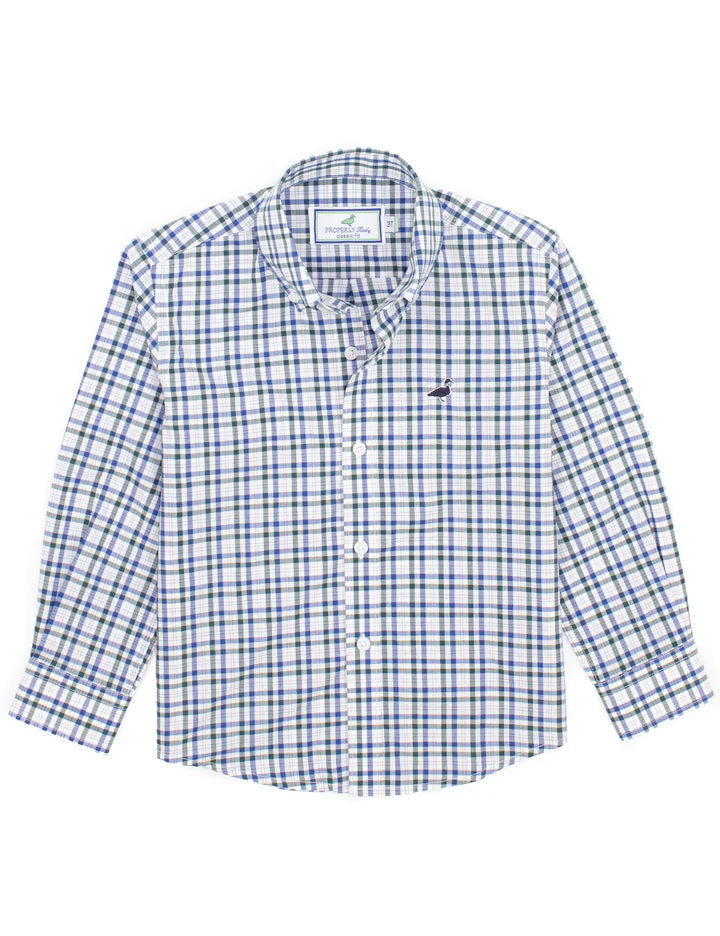 Boys Seasonal Sportshirt- Mallard