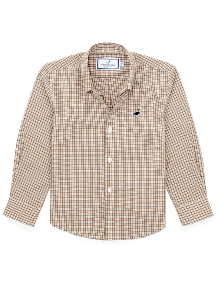 Boys Seasonal Sportshirt-Timber