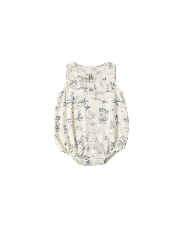 Beau Romper || Ocean Toile by Rylee + Cru