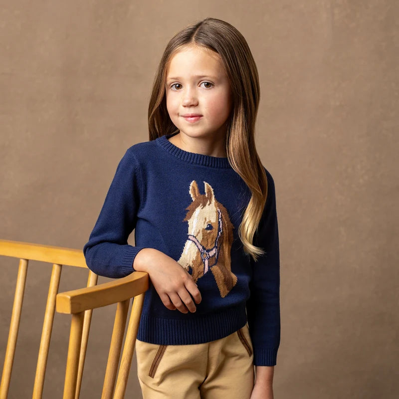 Organic Horse Intarsia Sweater