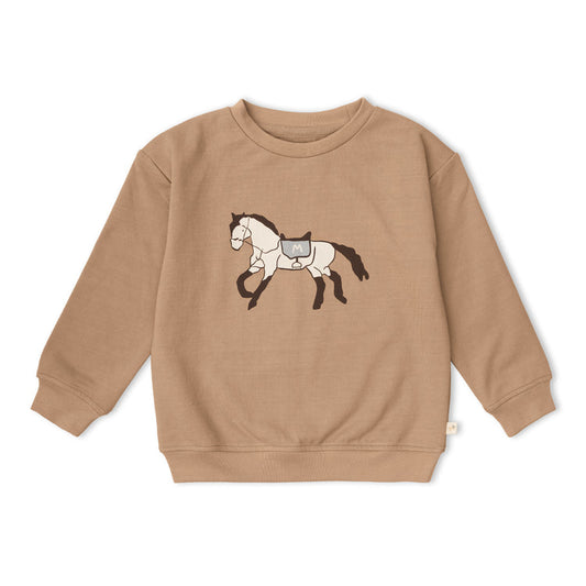 Organic Fleece Sweatshirt - Horse
