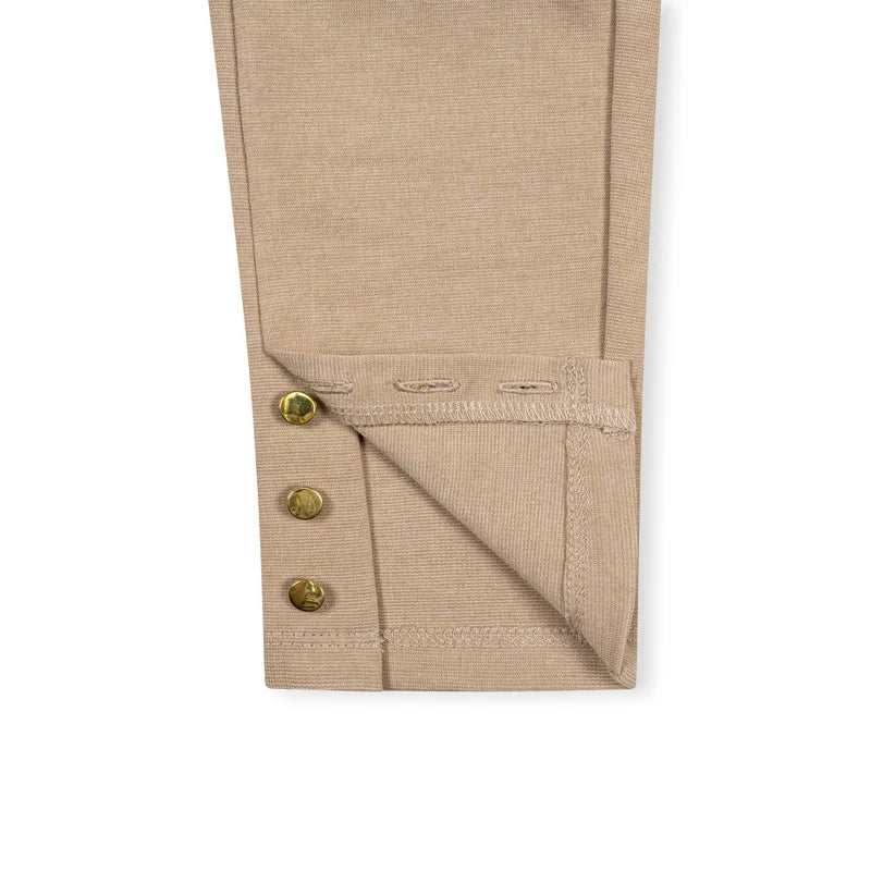 Button Cuff Ponte Pant