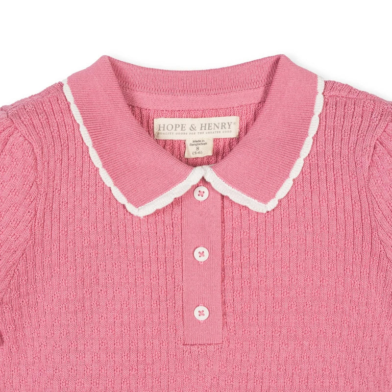 Organic Peter Pan Collar Sweater Polo